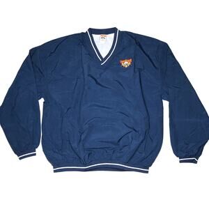 Cooperstown Dreams Park Baseball Sz XXL Blue V-Neck Pullover Windbreaker NWT
